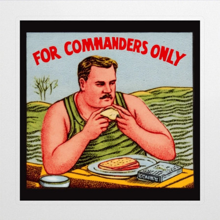 For Commanders Only sticker