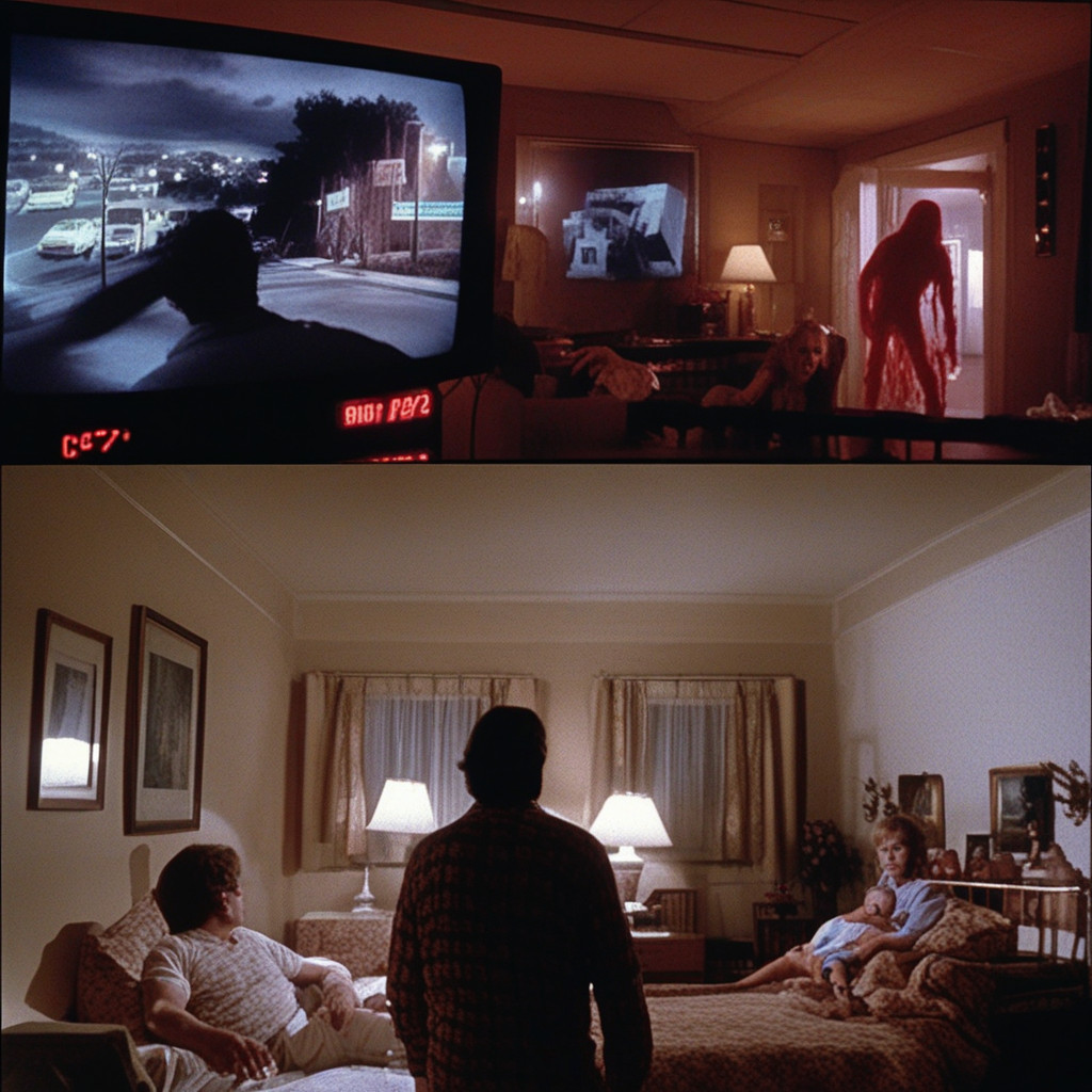 stills 4 and 5 from Poltergeist 4: Bad Neighbor (1986)