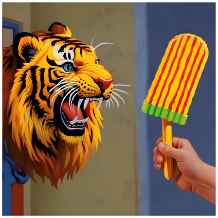 Tiger Pop sticker